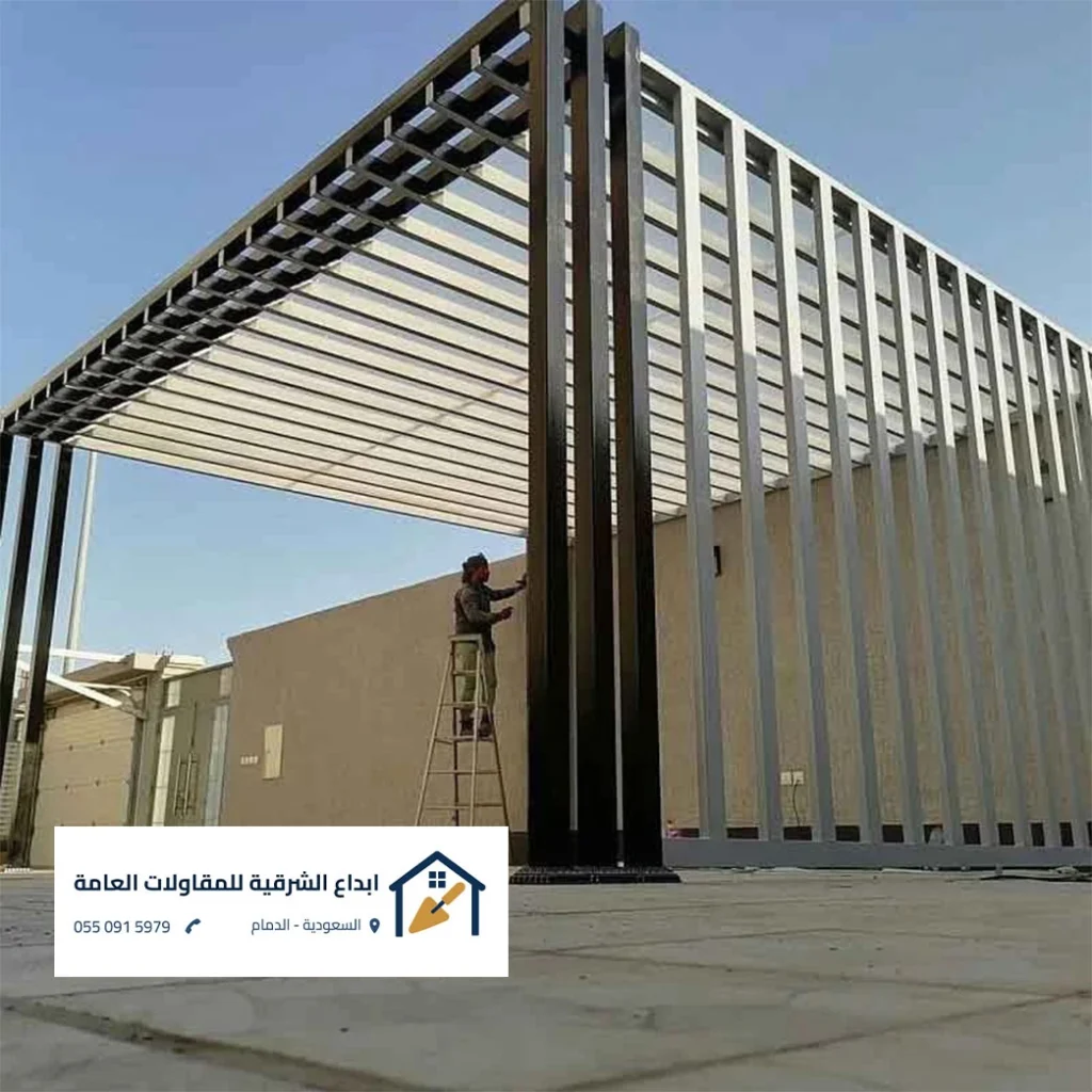 شبكات حماية وأمان ضمن جميع اعمال الحدادة الشرقية