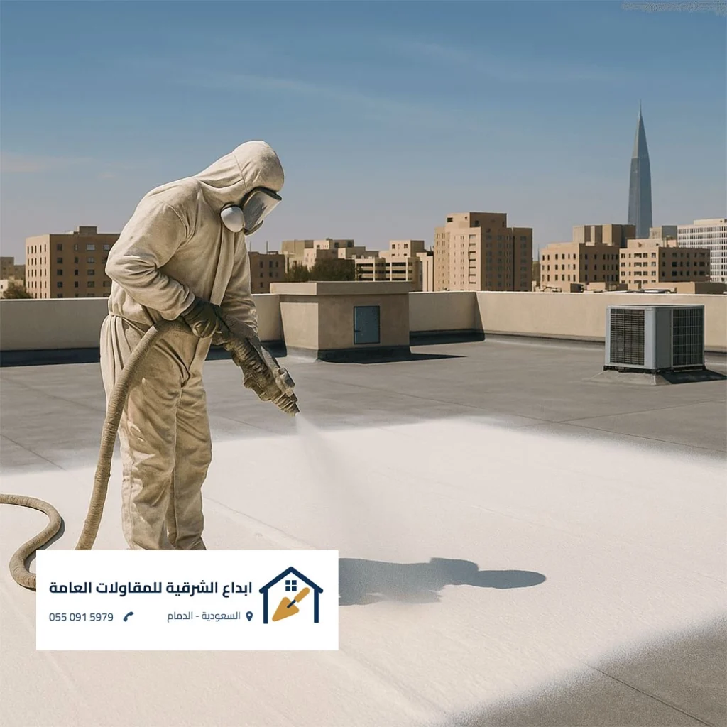 عزل حراري عاكس للأسطح في عوازل اصطح ضد تسربات المياة وعاكس الحرارة الشرقية